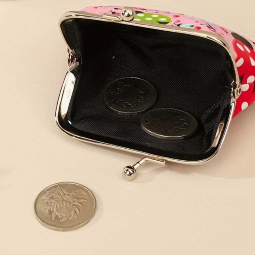 🐞❤️🐞 WHITE COLORFUL LADYBUG COIN PURSE  ~ 🐞❤️🐞 - Picture 3 of 4